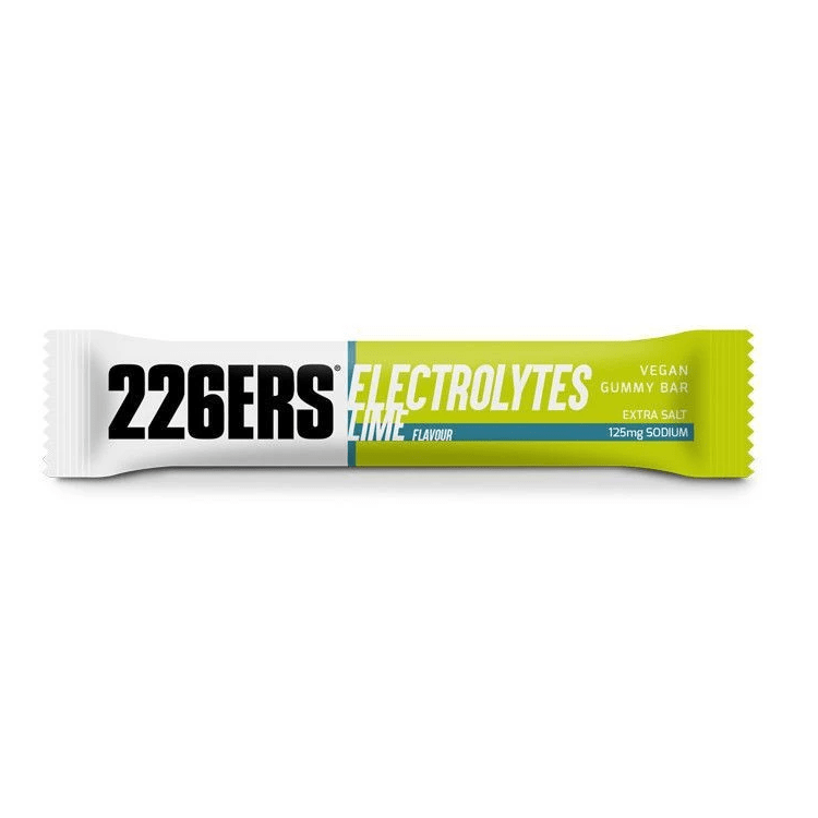226ers Energy Bars Single Serve / Lime w/t Electrolytes Vegan Gummy Bar XMiles