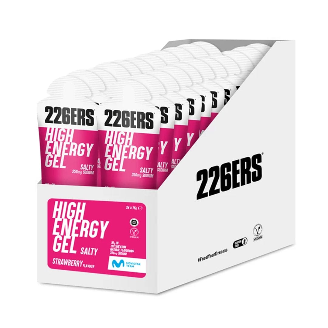 226ers Gels Box of 24 / Salty Strawberry High Energy Gel XMiles