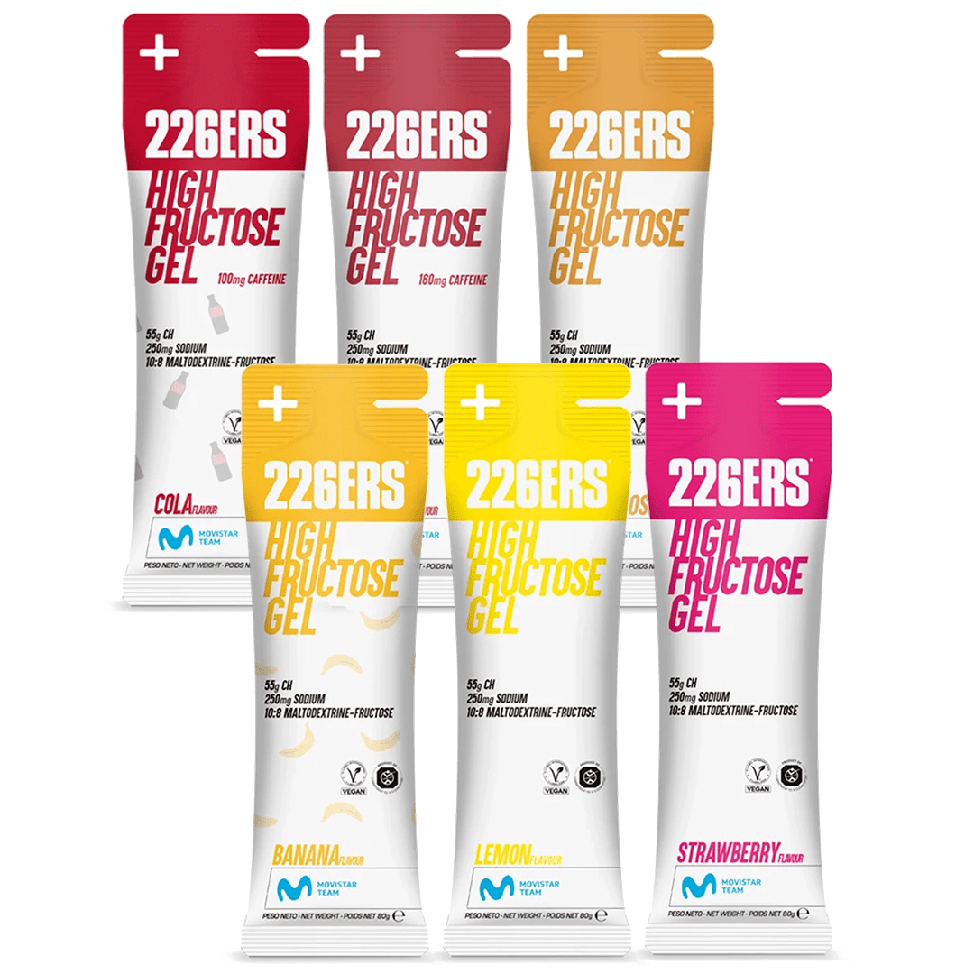 226ers Gels Pack of 6 / Mixed High Fructose Gel XMiles