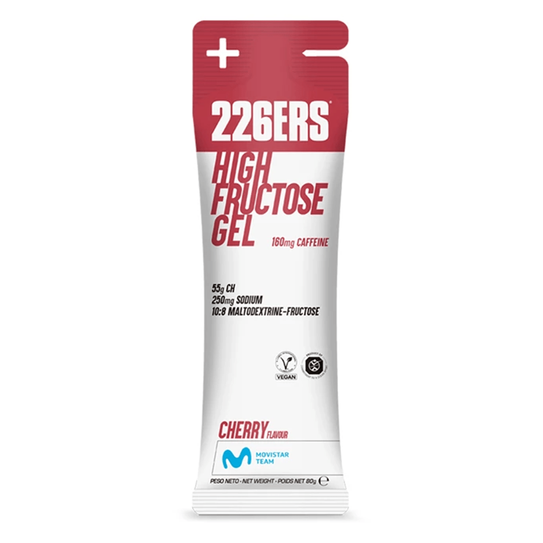 226ers Gels Single Serve / Cherry (Caffeine) High Fructose Gel XMiles