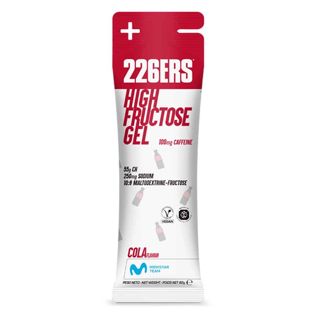 226ers Gels Single Serve / Cola (Caffeine) High Fructose Gel XMiles