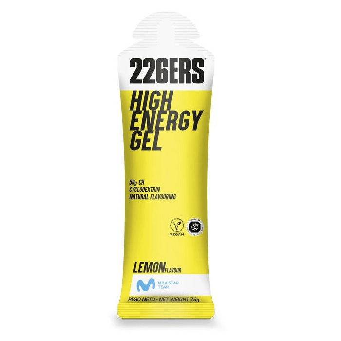 226ers Gels Single Serve / Lemon High Energy Gel XMiles