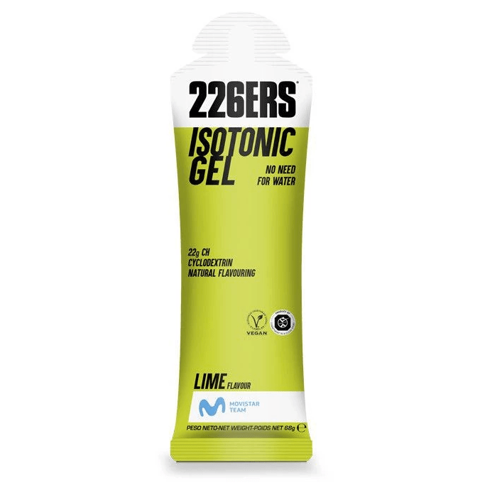 226ers Gels Single Serve / Lime Isotonic Energy Gel XMiles