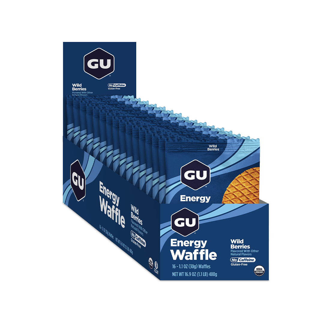GU Energy Bars Box of 16 / Wild Berries GU Energy Waffle XMiles