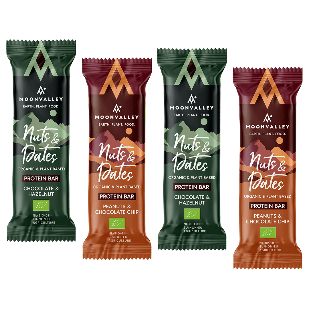 Moonvalley Protein Bar Pack of 4 / Mixed Nuts & Dates Bar XMiles
