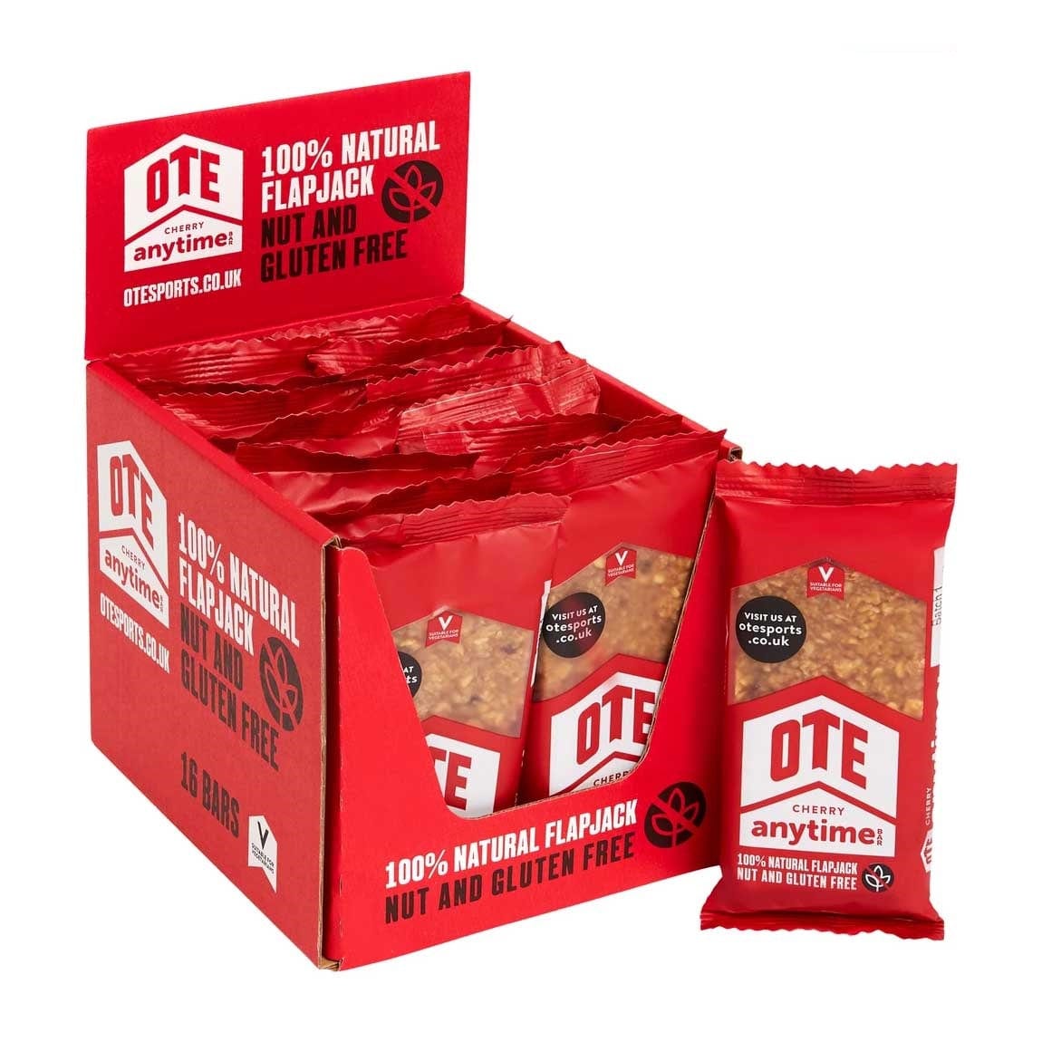 OTE Energy Bars Box of 16 / Cherry Anytime Bar XMiles
