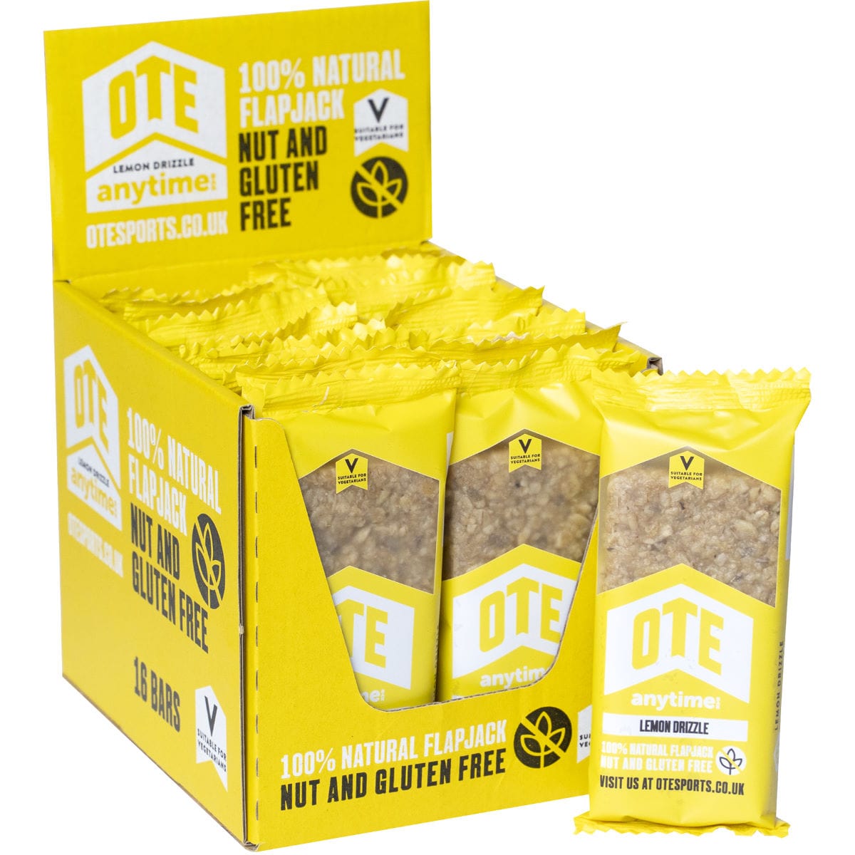 OTE Energy Bars Box of 16 / Lemon Drizzle Anytime Bar XMiles