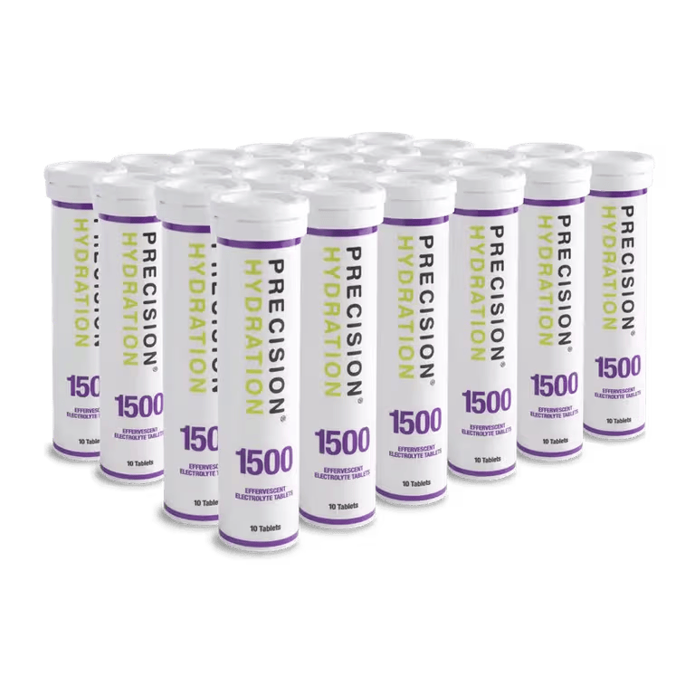 Precision Fuel & Hydration Electrolyte Drinks Box of 24 Tubes / 1500 Electrolyte Drink Tablets XMiles