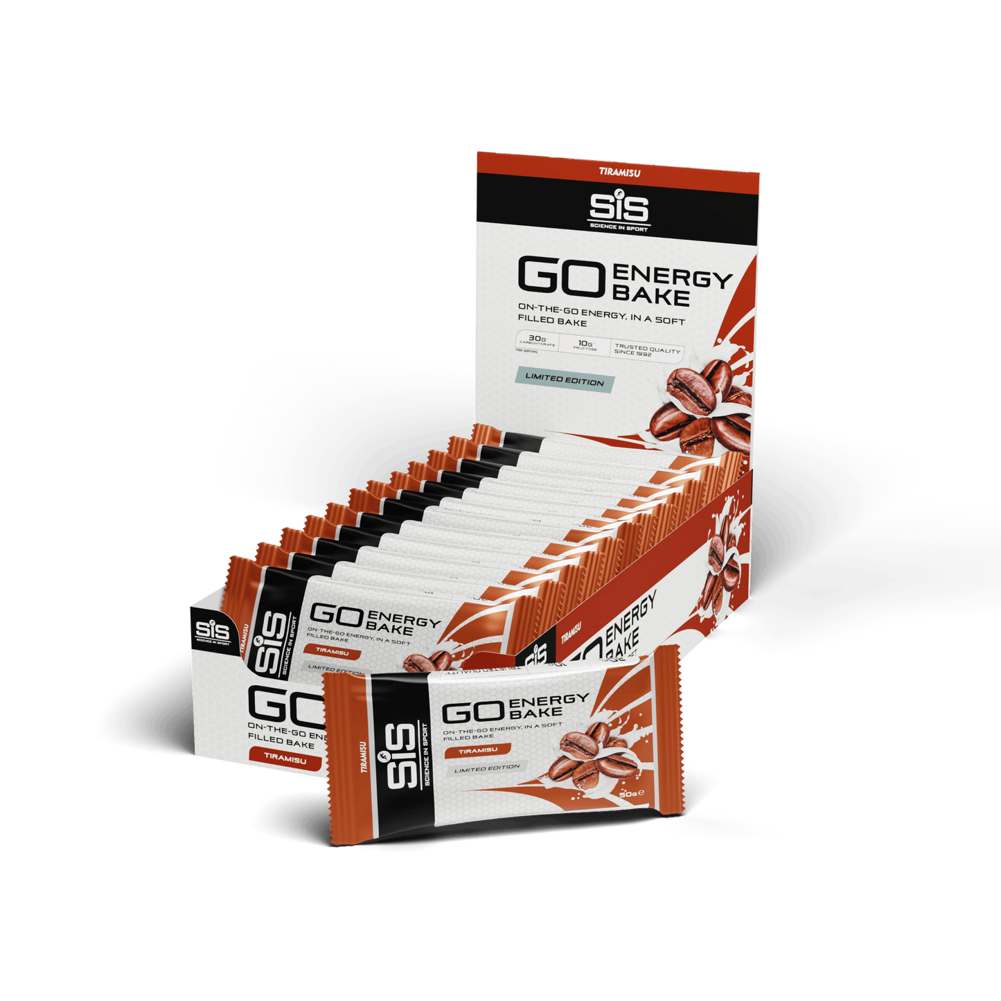 SiS Energy Bars Box of 12 / Tiramisu GO Energy Bake XMiles