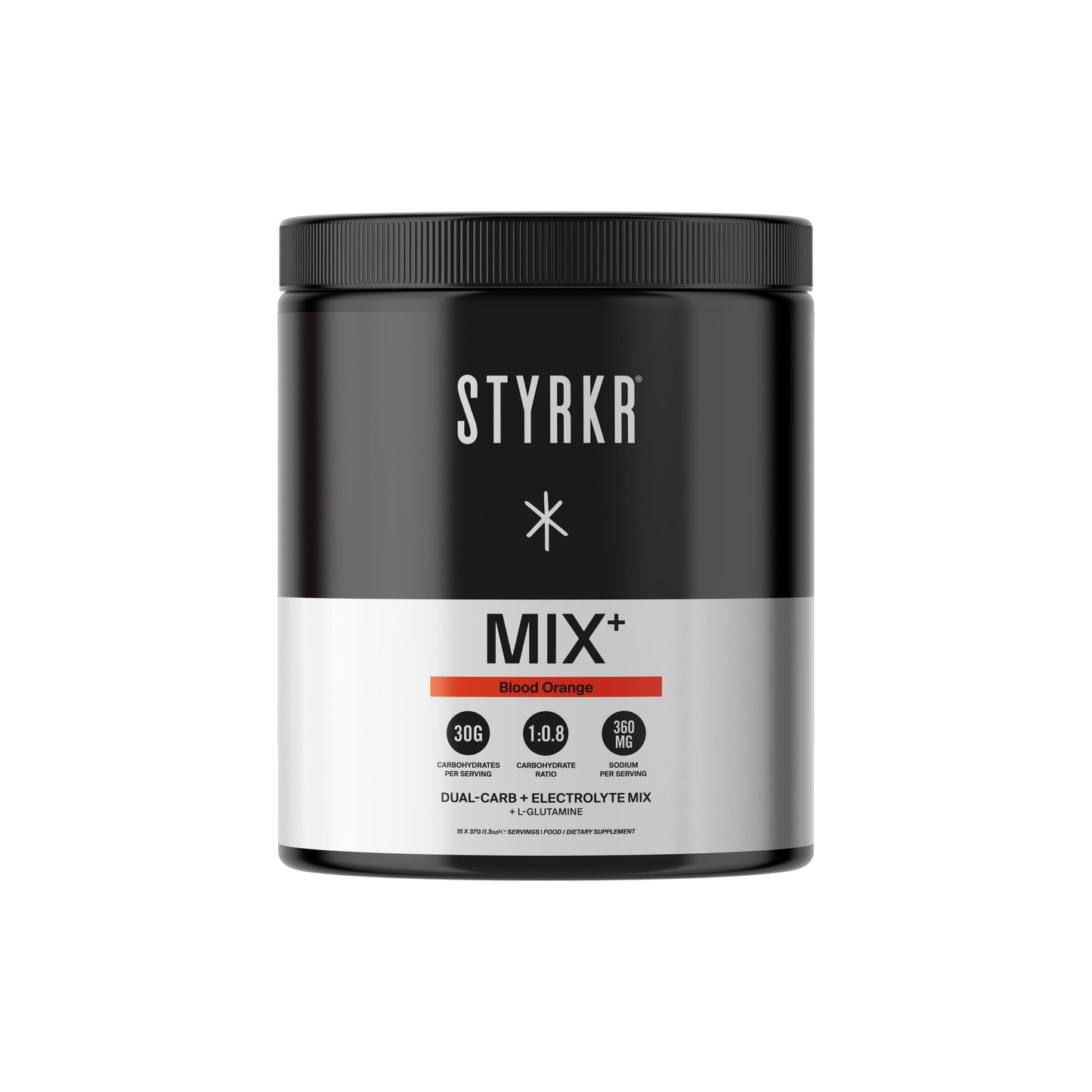 STYRKR Energy Drink 15 Serving Tub (555g) / Blood Orange MIX+ XMiles