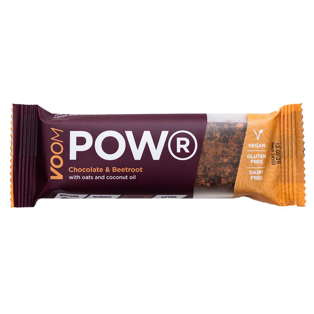 VOOM Energy Bars Single Serve (50g) / Beetroot & Cacao Powr Plant Energy Bars w/ Beetroot XMiles