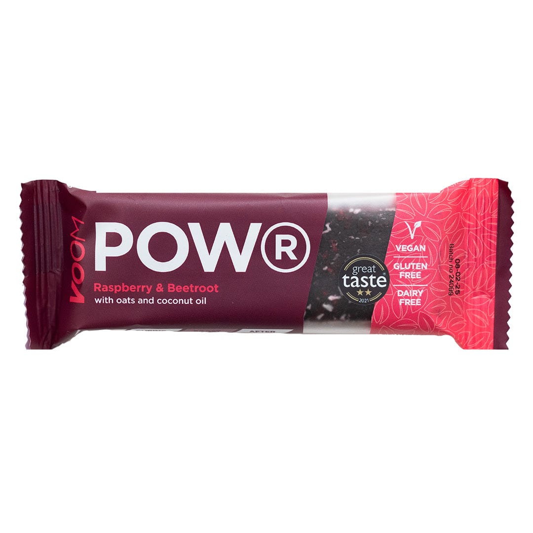 VOOM Energy Bars Single Serve (50g) / Beetroot & Raspberry Powr Plant Energy Bars w/ Beetroot XMiles