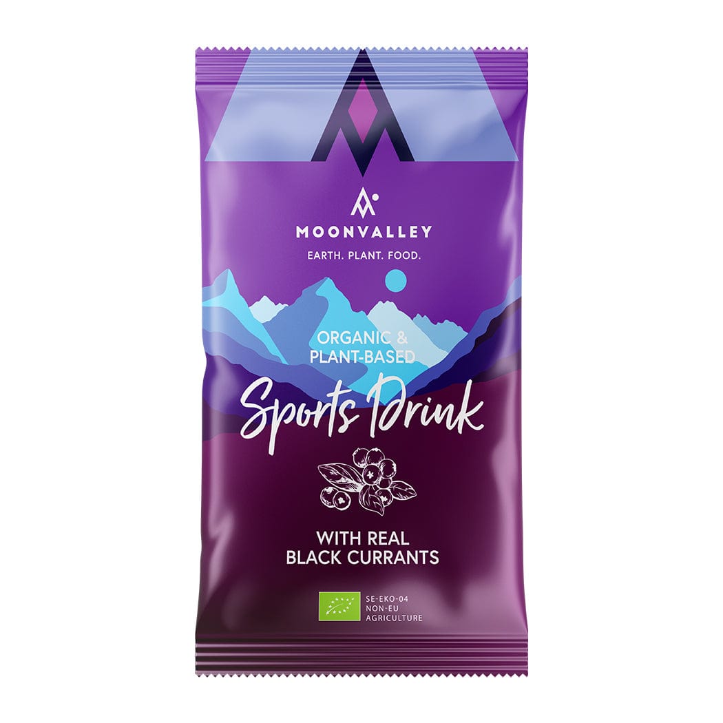 Moonvalley Energy Drink Single Serve / Blackcurrant Organic Sports Drinks XMiles