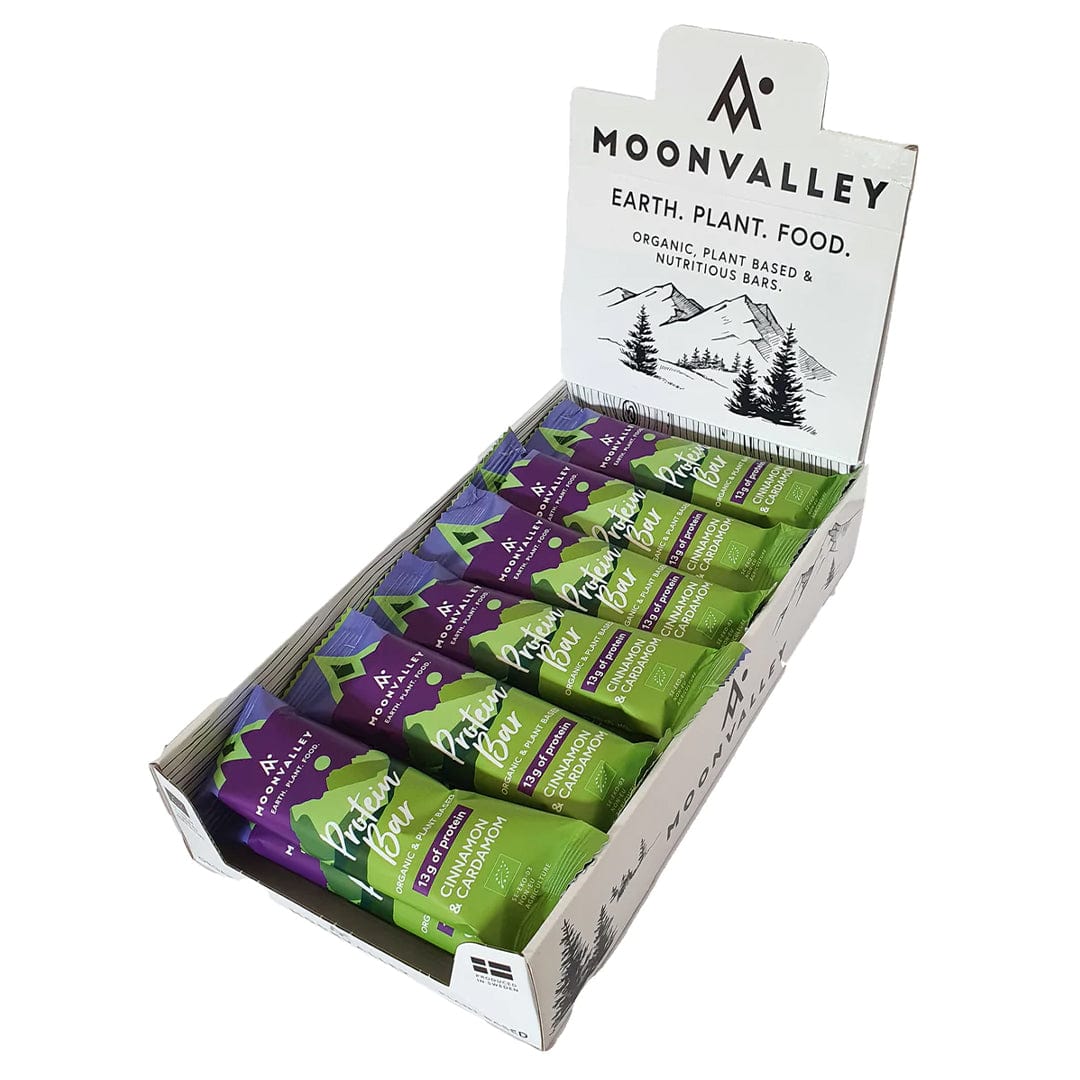 Moonvalley Protein Bar Box of 18 / Cinnamon & Cardamom Protein Bar XMiles