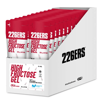 226ers Gels Box of 24 / Cola (Caffeine) High Fructose Gel XMiles