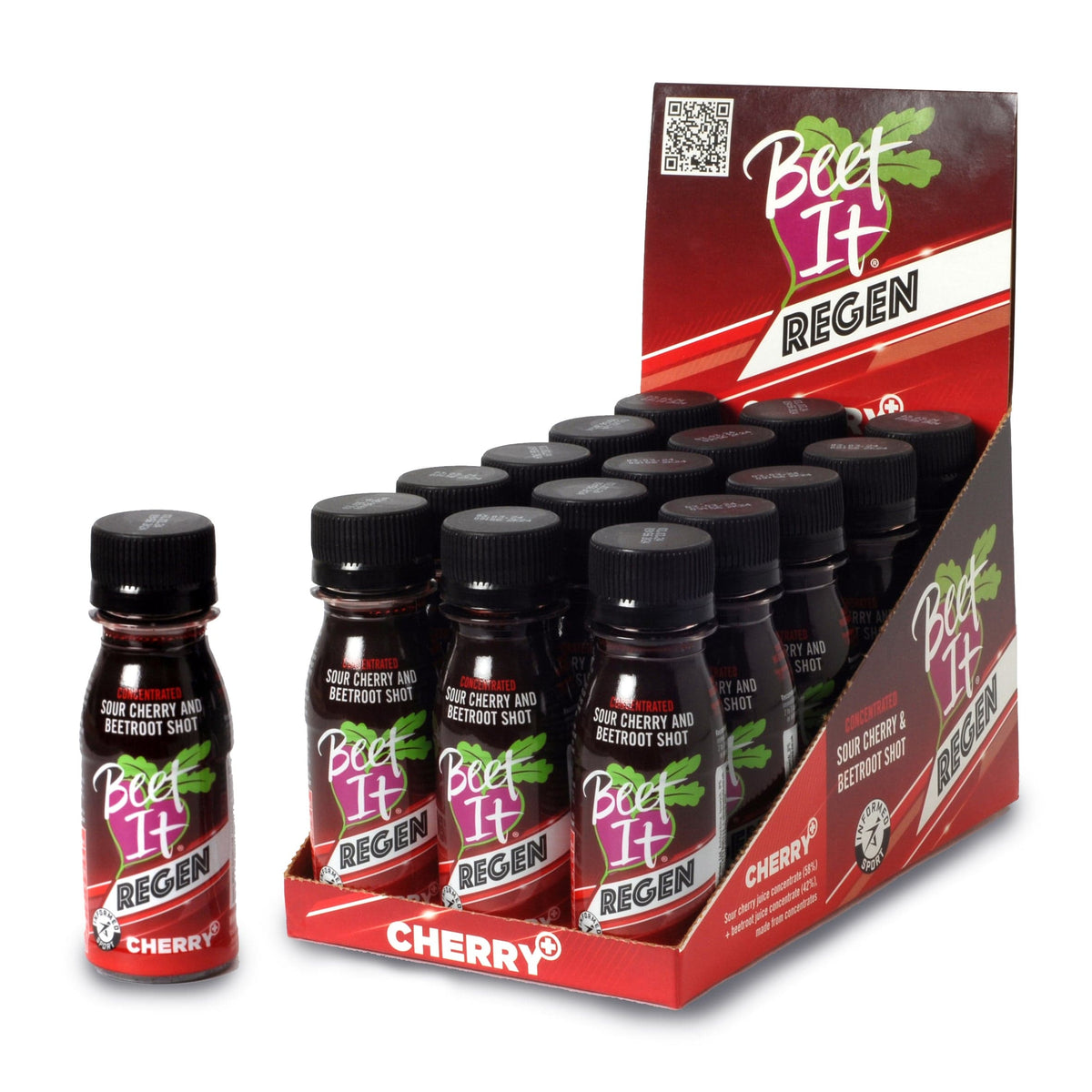 Beet IT Supplement Box of 15 / Regen Beet IT Regen Cherry+ Shot XMiles