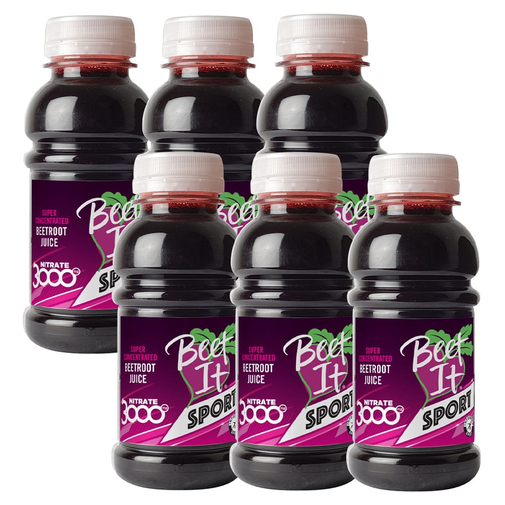 Beet IT Supplement Pack of 6 Bottles Beet IT Sport Nitrate 3000 (250ml) XMiles