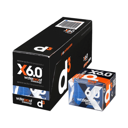 d3 Tape Tape Standard (50mm x 6m) / Blue X6.0 Waterproof Kinesiology Tape XMiles