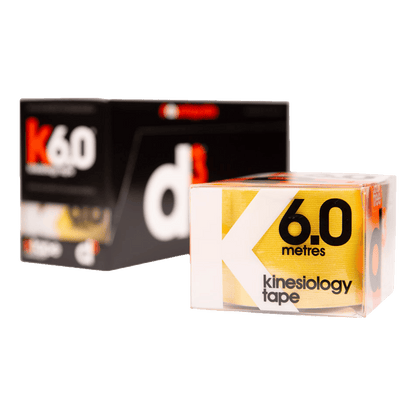 d3 Tape Tape Standard (50mm x 6m) / Yellow K6.0 Kinesiology Tape XMiles
