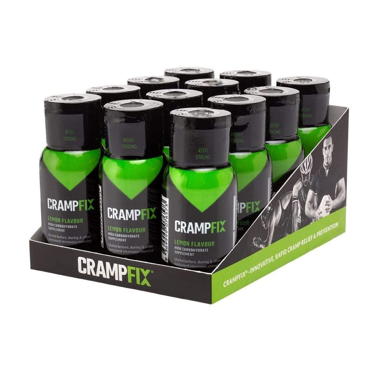 Fixx Nutrition Supplement Box of 12 / Lemon CrampFix Bottle XMiles
