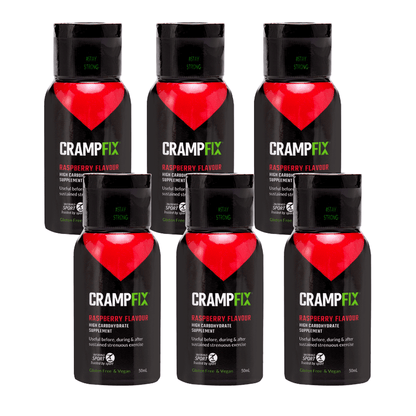 Fixx Nutrition Supplement Pack of 6 / Raspberry CrampFix Bottle XMiles