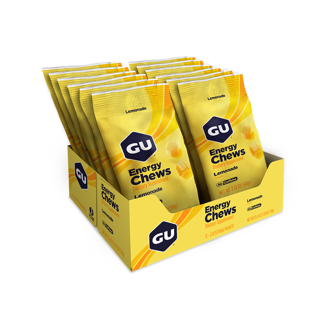 GU Chews Box of 12 / Lemonade GU Energy Chews XMiles