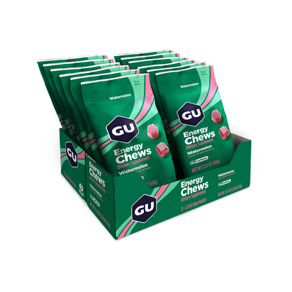 GU Chews Box of 12 / Watermelon GU Energy Chews XMiles
