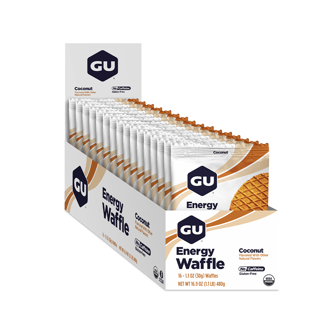 GU Energy Bars Box of 16 / Coconut GU Energy Waffle XMiles
