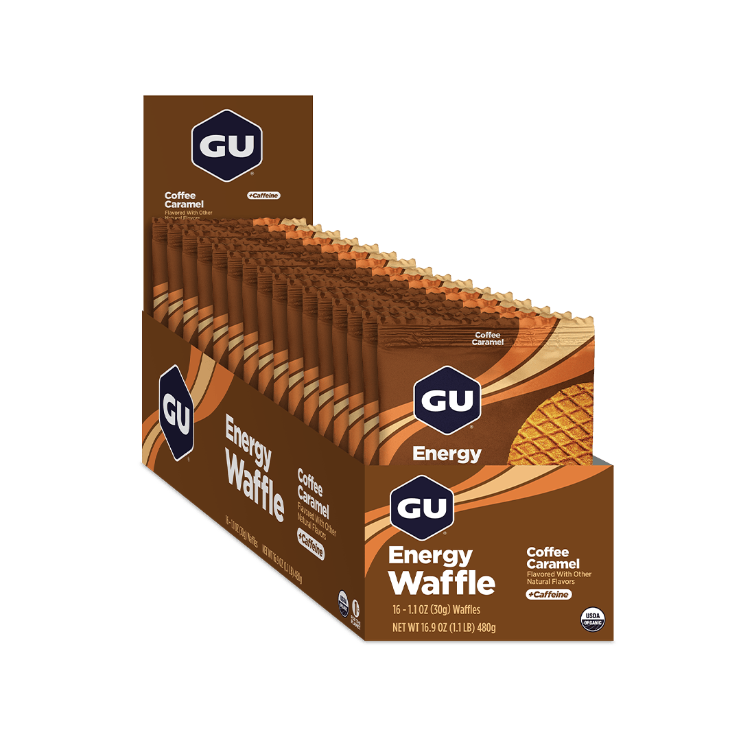 GU Energy Bars Box of 16 / Coffee Caramel GU Energy Waffle XMiles