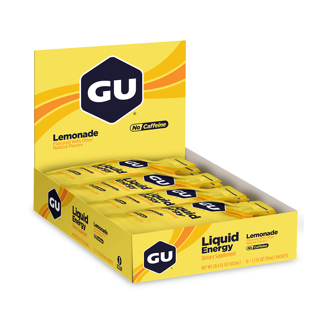 GU Gels Box of 12 / Lemonade Liquid Energy Gel XMiles
