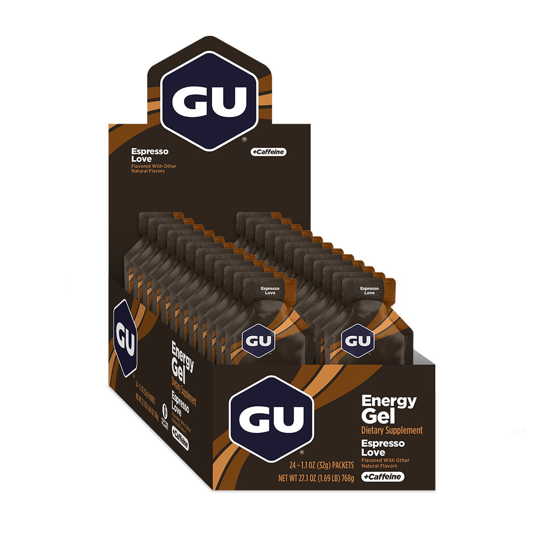 GU Gels Box of 24 / Espresso Love GU Energy Gel XMiles