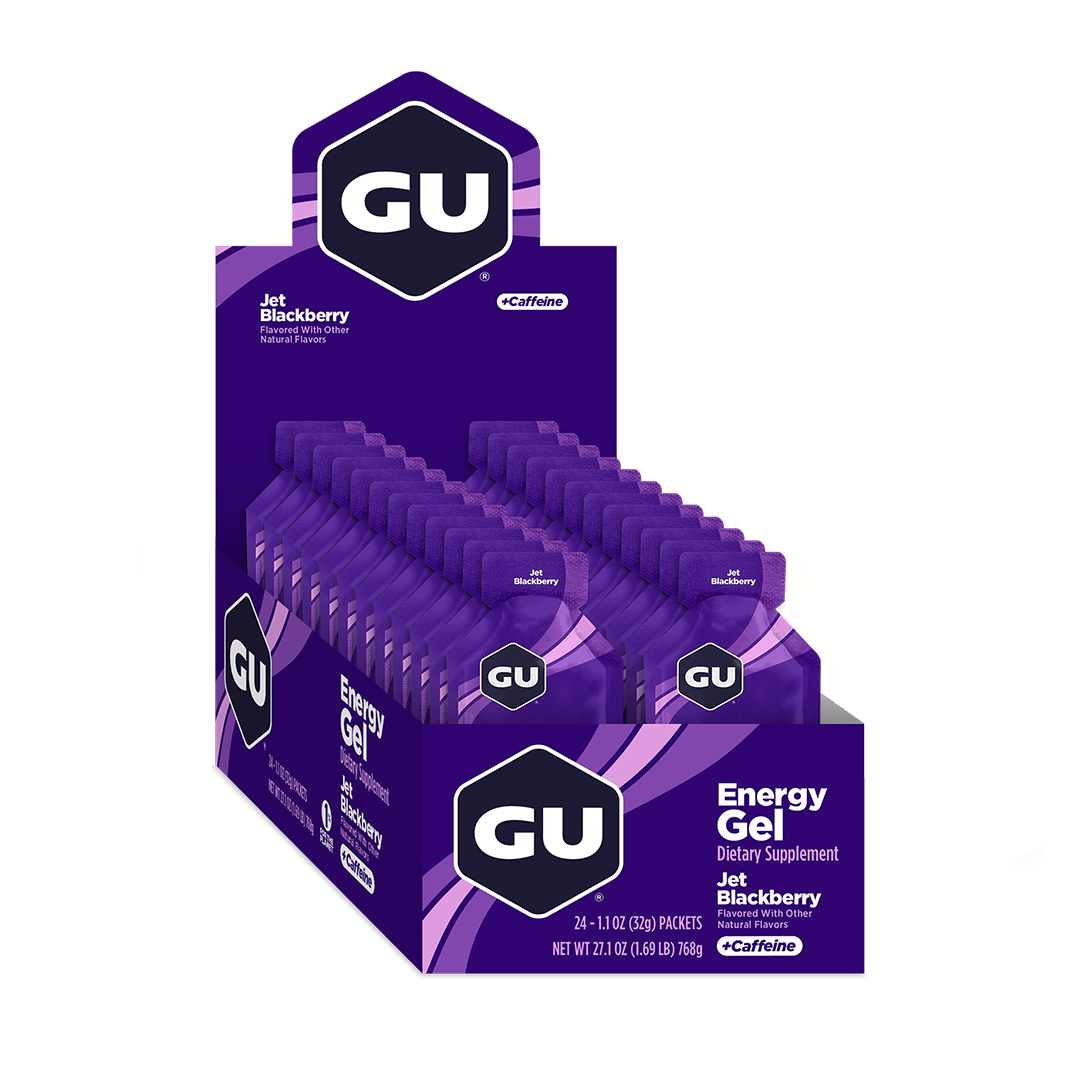 GU Gels Box of 24 / Jet Blackberry GU Energy Gel XMiles