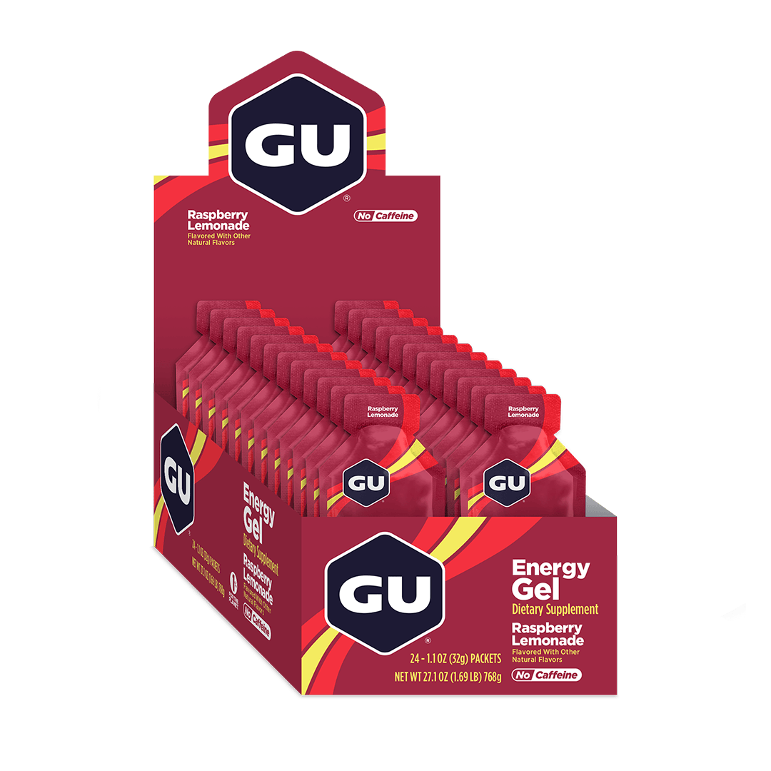 GU Gels Box of 24 / Raspberry Lemonade GU Energy Gel XMiles