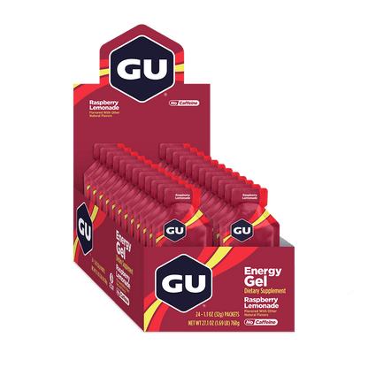 GU Gels Box of 24 / Raspberry Lemonade GU Energy Gel XMiles