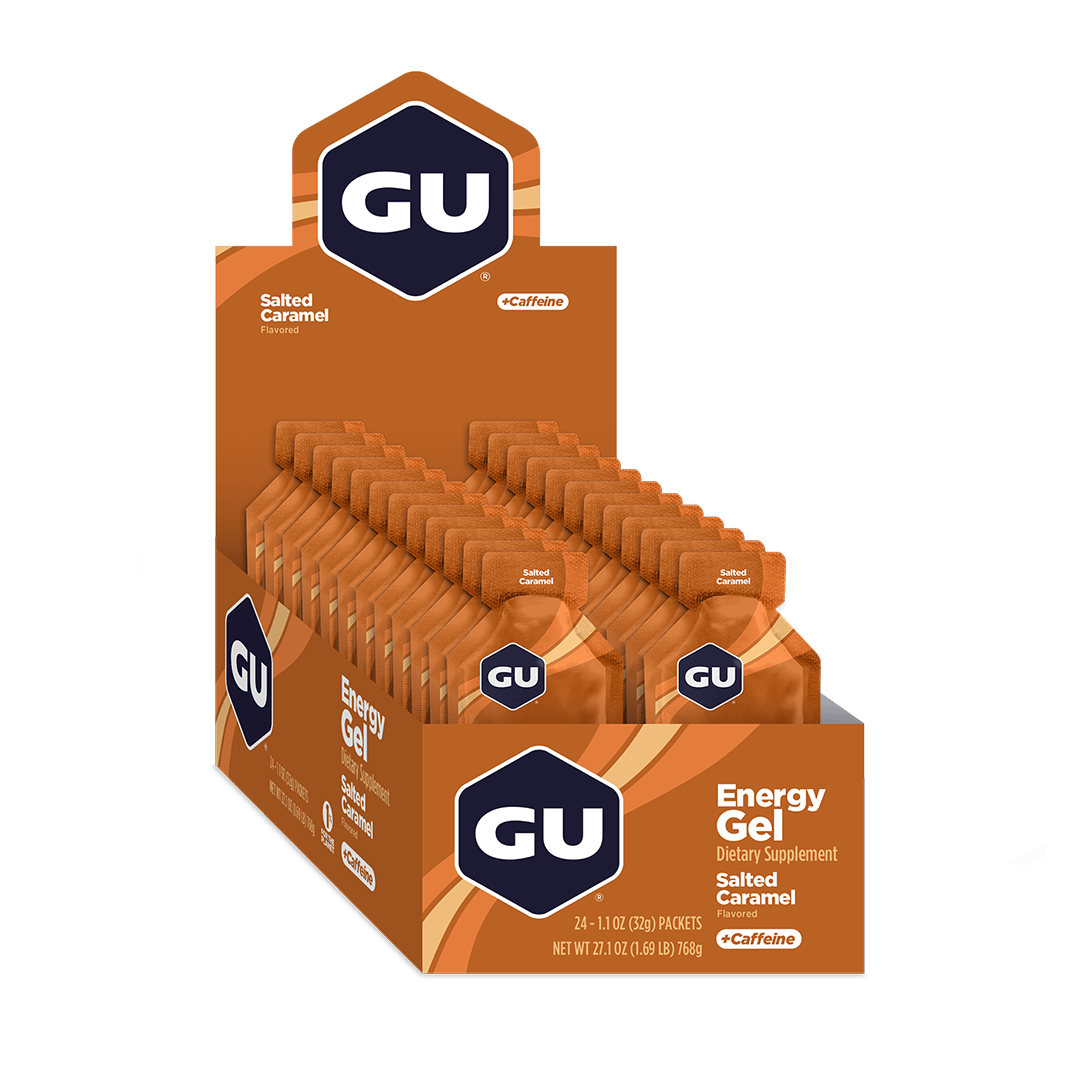 GU Gels Box of 24 / Salted Caramel GU Energy Gel XMiles