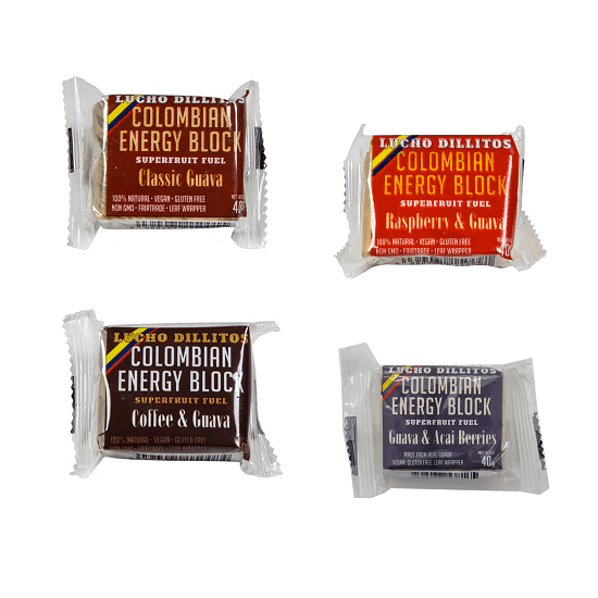 Lucho Dillitos Energy Bars Pack of 8 / Mixed Lucho Dillitos Bocadillio XMiles