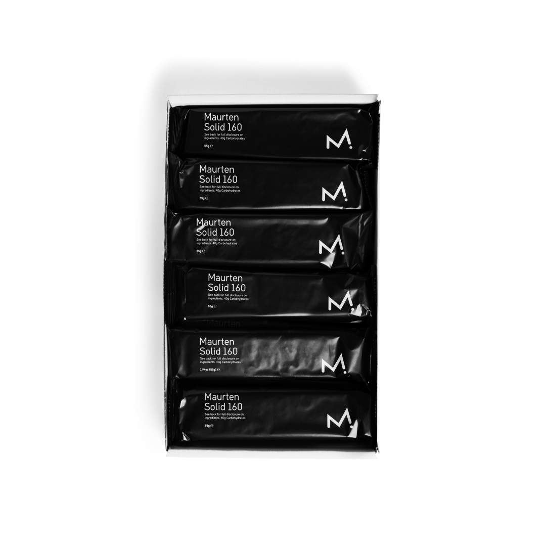 Maurten Energy Bars Pack of 6 / Unflavored Solid 160 XMiles