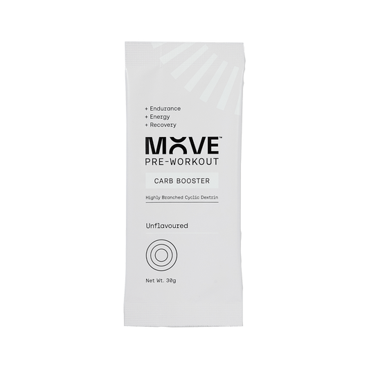 MOVE Pre-Workout Single Serve / Unflavoured Carb Booster XMiles