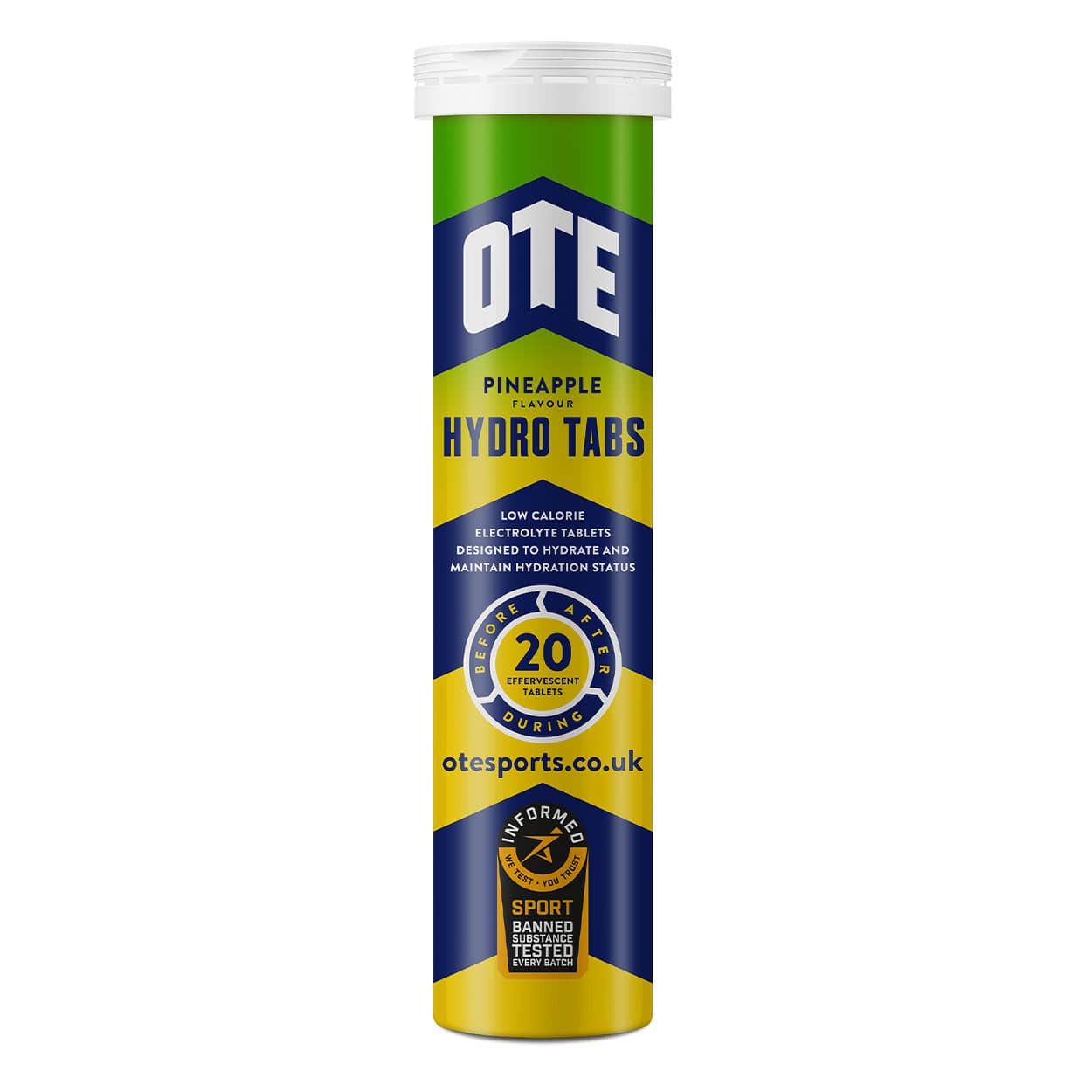 OTE Electrolyte Drinks Pineapple / 20 Serving Tube OTE Hydro Tabs XMiles