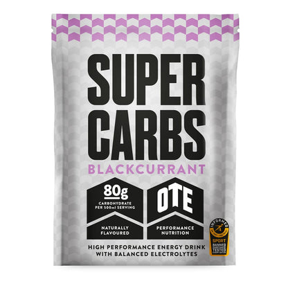 OTE Energy Drink Blackcurrant Super Carbs Performance Energy Drink Sachet (85g) XMiles