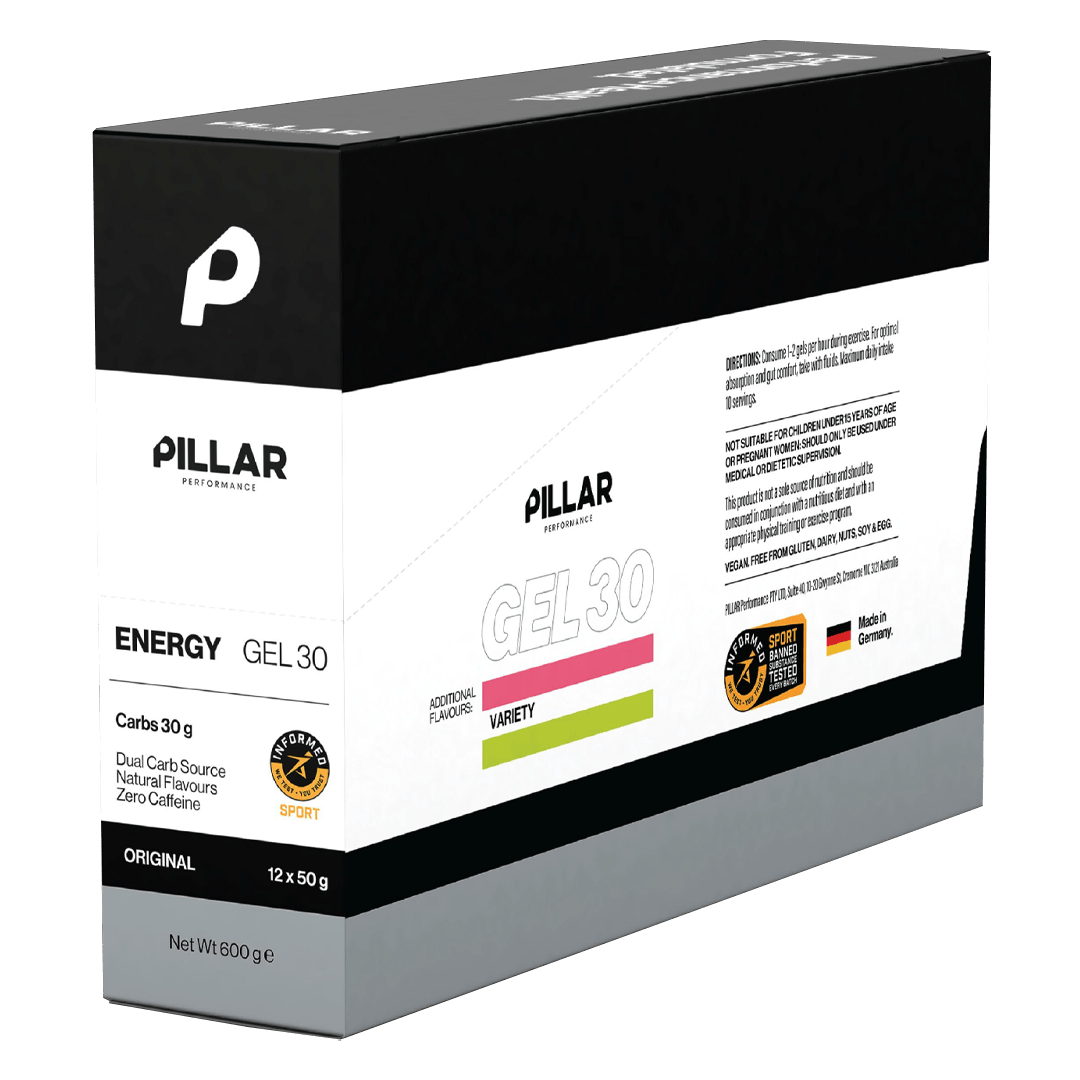 PILLAR Gels Box of 12 / Original Energy Gel 30 XMiles