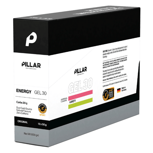 PILLAR Gels Box of 12 / Original Energy Gel 30 XMiles