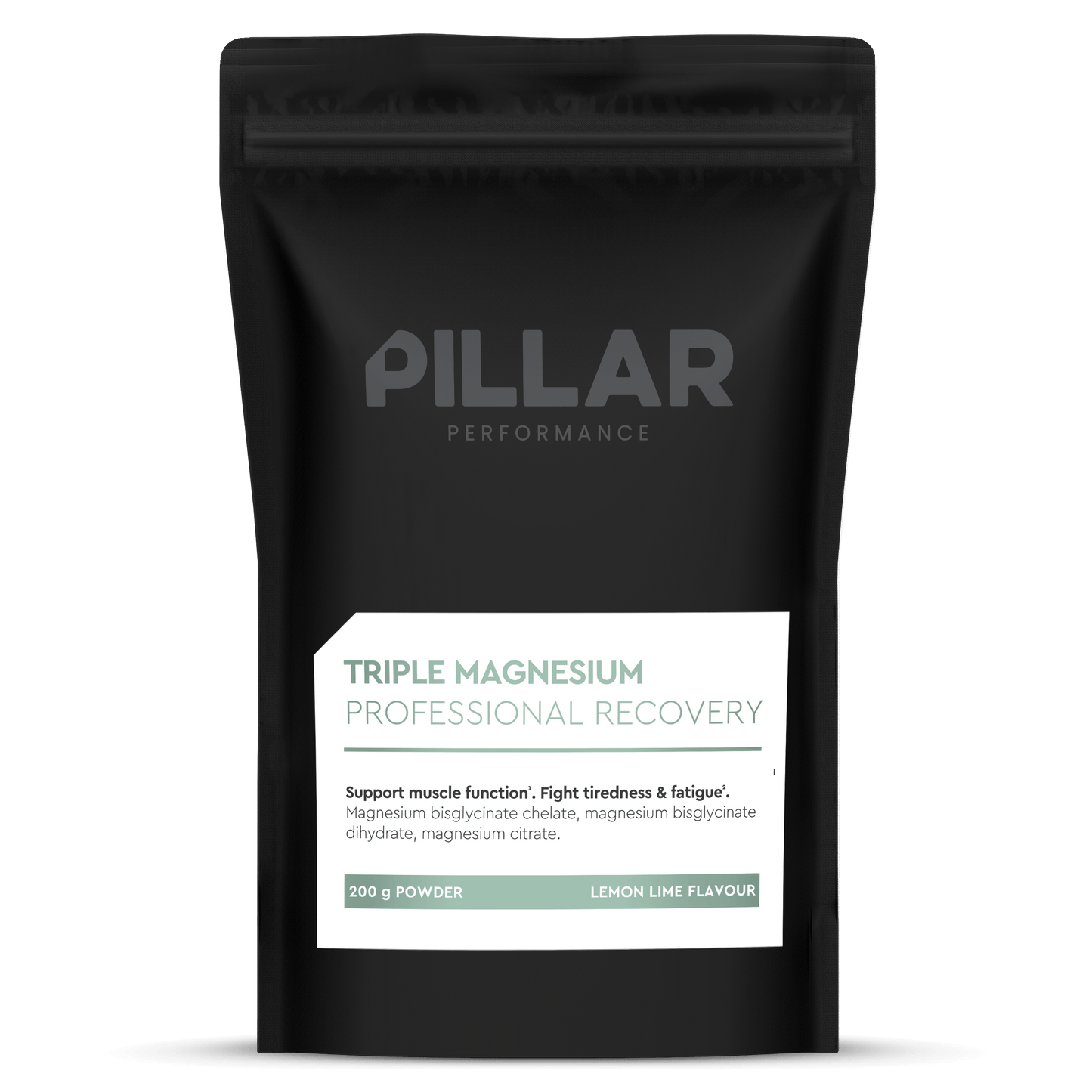 PILLAR Supplement 40 Serve Pouch (200g) / Lemon & Lime Triple Magnesium XMiles