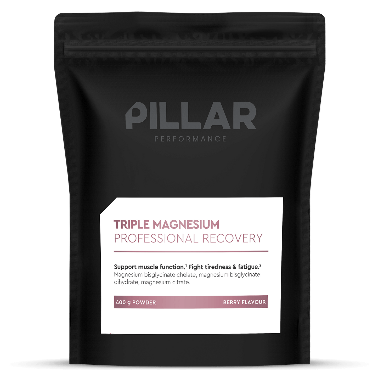 PILLAR Supplement 80 Serve Pouch (400g) / Berry Triple Magnesium XMiles