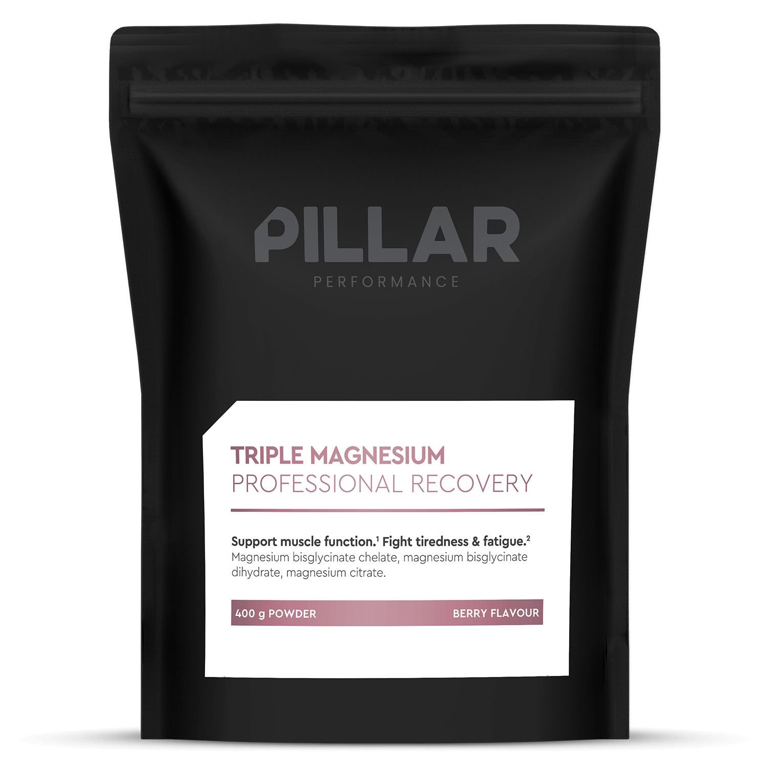 PILLAR Supplement 80 Serve Pouch (400g) / Berry Triple Magnesium XMiles