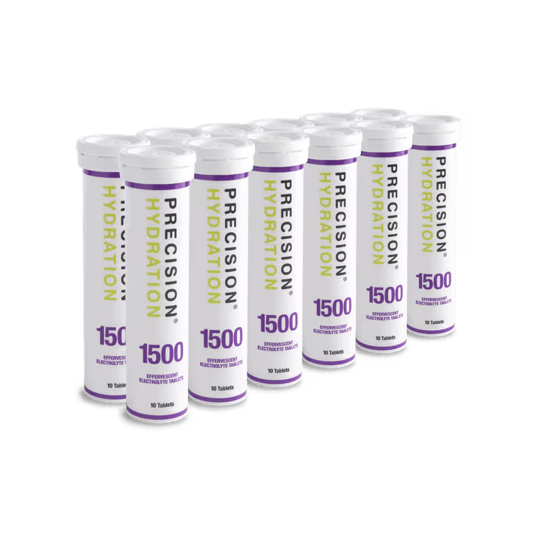 Precision Fuel & Hydration Electrolyte Drinks Box of 12 Tubes / 1500 Electrolyte Drink Tablets XMiles