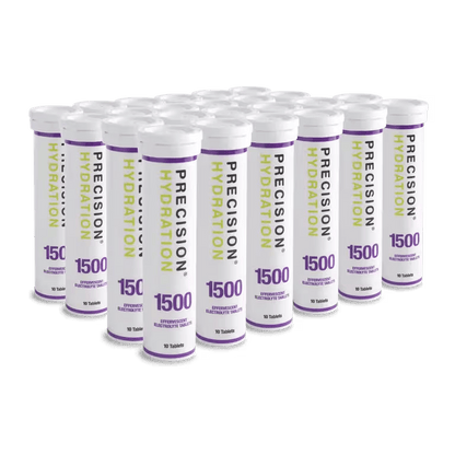 Precision Fuel & Hydration Electrolyte Drinks Box of 24 Tubes / 1500 Electrolyte Drink Tablets XMiles