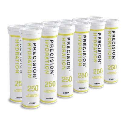Precision Fuel & Hydration Electrolyte Drinks Box of 6 Tubes / 250 Electrolyte Drink Tablets XMiles