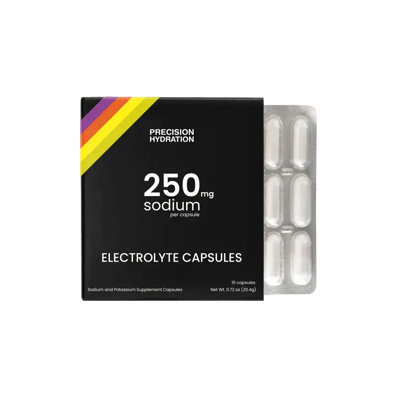 Precision Hydration Supplement 15 Capsules SweatSalt Electrolyte Capsules XMiles
