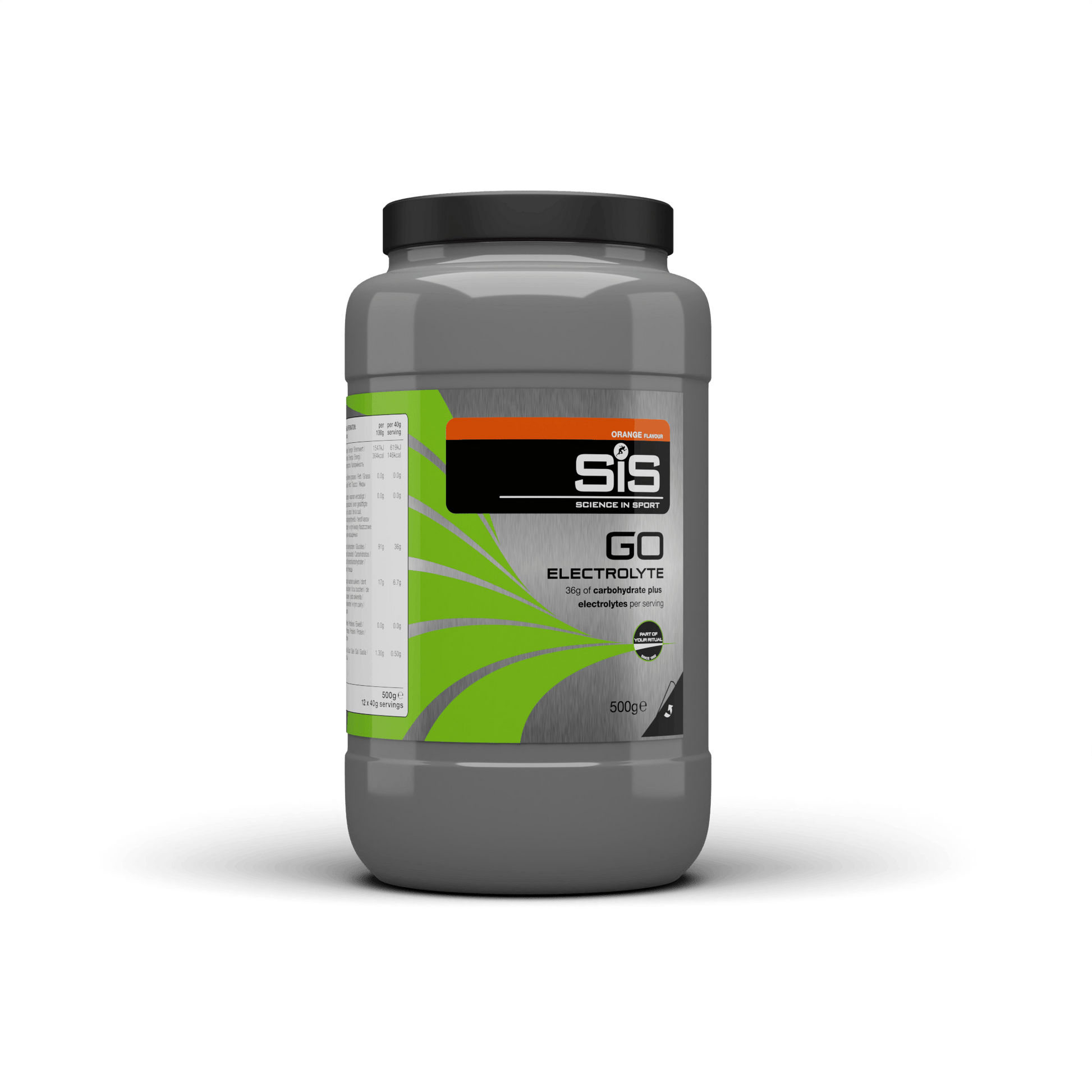 SiS Electrolyte Drinks 500g Tub / Orange GO Electrolyte Powder XMiles